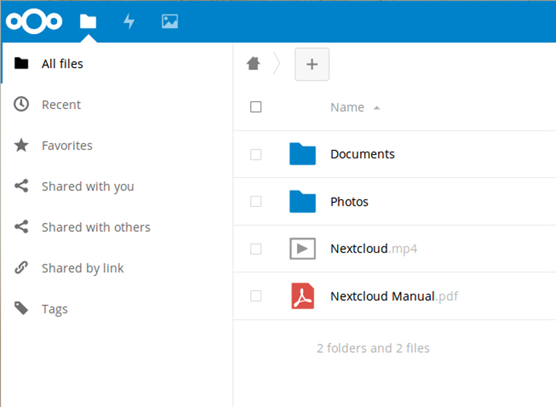 Dropbox like screen