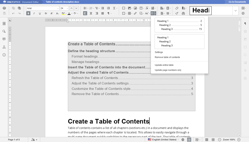 ONLYOFFICE Screenshot