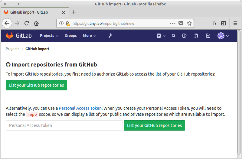 GitHub Import