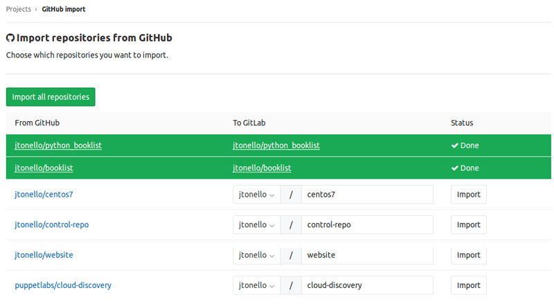 GitHub Import