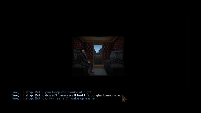 Lamplight Dialogue screen