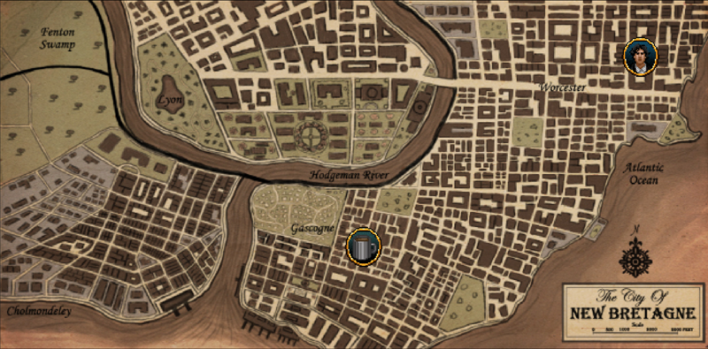 Lamplight map screen